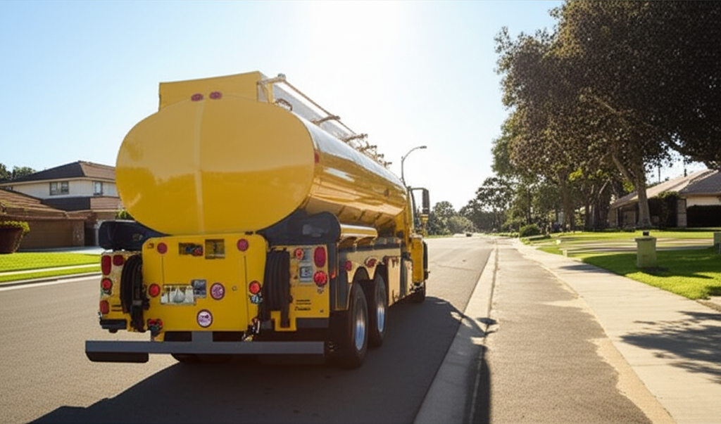Quality Oil residential propane delivery truck