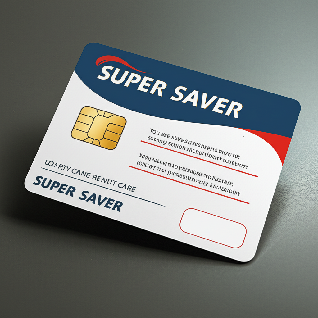 Super Saver Card Mockup